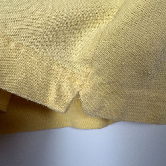 Lacoste Mens Polo Shirt XL 6 Yellow Short Sleeve Cotton Devanlay Preppy Casual - Picture 6 of 10